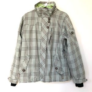 Plaid Women's Jacket - Gray